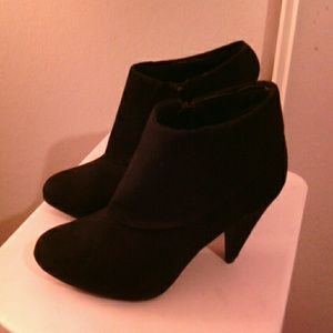 Black Fold Over Booties